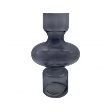 CIRKIN ΒΑΖΟ ΓΥΑΛΙ ΔΙΑΦΑΝΟ ΓΚΡΙ Δ20xΥ30cm c347383