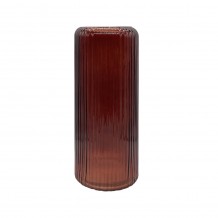 LIGNE ΒΑΖΟ ΓΥΑΛΙ ΚΑΦΕ Δ15xΥ35cm c347389