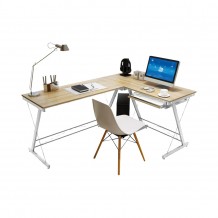 ΓΡΑΦΕΙΟ Αρ Γωνία Μεταλλικό Άσπρο Maple c347633