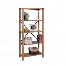 TOSCANE ΒΙΒΛΙΟΘΗΚΗ ΚΑΡΥΔΙ 76x35xΗ163 5cm c349459