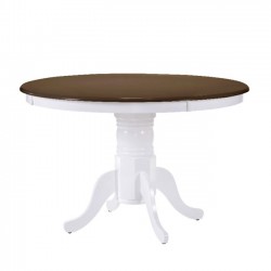Τραπέζι επεκτεινόμενο Nirvana χρώμα καρυδί - άσπρο c35512