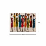 ΠΙΝΑΚΑΣ ΚΑΜΒΑΣ COLORFUL AFRICAN ART HM7197 02 100X3X70 εκ c362235