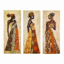 ΠΙΝΑΚΑΣ ΤΡΙΠΤΥΧΟ MDF AFRICAL STYLE WOMEN HM7204 03 60X0 3X50 εκ c363297