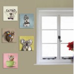 ΠΙΝΑΚΑΣ ΠΕΝΤΑΠΤΥΧΟ MDF CLEVER PETS HM7205 01 75X0 3X15 εκ c363799