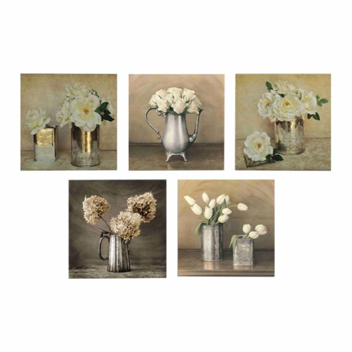 ΠΙΝΑΚΑΣ ΠΕΝΤΑΠΤΥΧΟ MDF ROMANTIC FLOWERS HM7205 02 75X0 3X15 εκ c363800