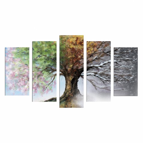 ΠΕΝΤΑΠΤΥΧΟΣ ΠΙΝΑΚΑΣ MDF FOUR SEASONS HM7206 05 100X60 εκ c363805