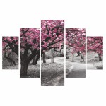ΠΙΝΑΚΑΣ ΠΕΝΤΑΠΤΥΧΟ MDF BLOOMING TREE 82Χ56 HM7207 04 c365791