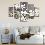 ΠΕΝΤΑΠΤΥΧΟΣ ΠΙΝΑΚΑΣ MDF MAGNOLIA KOBUS HM7207 01 51X56 εκ c367333