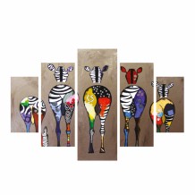 ΠΙΝΑΚΑΣ ΠΕΝΤΑΠΤΥΧΟ MDF COLORFUL ZEBRAS 92Χ56 HM7207 03 c367334 ΠΙΝΑΚΑΣ ΠΕΝΤΑΠΤΥΧΟ MDF COLORFUL ZEBRAS 92Χ56 HM7207 03 c367334