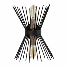 ΑΠΛΙΚΑ ΤΟΙΧΟΥ 2ΦΩΤΗ ΜΕΤΑΛΛΙΚΗ ΜΑΥΡH HM7299 23X16X33 εκ c367431