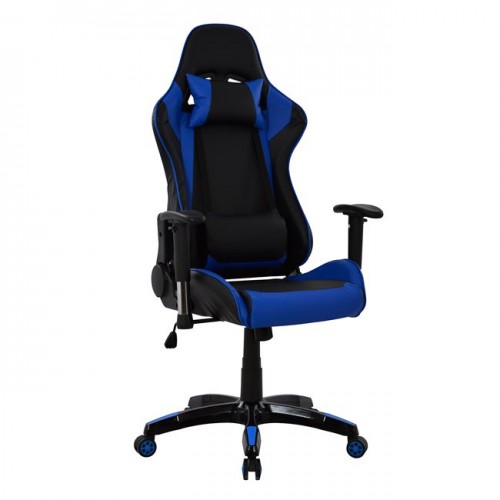 Πολυθρόνα Gaming μαύρη μπλε c36816