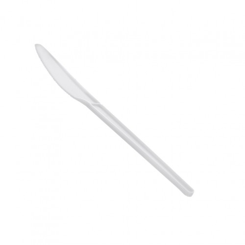 Μαχαίρι Λευκό 168mm PLA Βιοδιασπώμενο ΣΕΤ 50 ΤΕΜΑΧΙΩΝ c371790