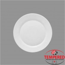 Πιάτο Οπαλίνης Ρηχό 25 cm Λευκό Tempered Σειρά Toledo Bormioli Rocco ΣΕΤ 6 ΤΕΜΑΧΙΩΝ c372231