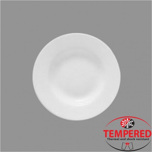 Πιάτο Οπαλίνης Βαθύ 24 cm Λευκό Tempered Σειρά Toledo Bormioli Rocco ΣΕΤ 6 ΤΕΜΑΧΙΩΝ c372232