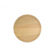 Ξύλινο Πιάτο με Λούκι Φ20 cm c372336