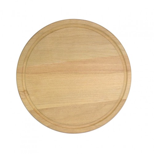 Ξύλινο Πιάτο με Λούκι Φ30 cm c372338