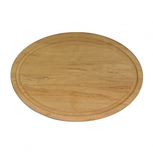 Ξύλινο Πιάτο Οβάλ με Λούκι 35 cm c372343