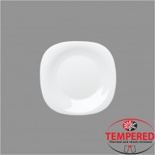 Πιάτο Οπαλίνης Ρηχό 20x20 cm Λευκό Tempered Σειρά Parma Bormioli Rocco ΣΕΤ 6 ΤΕΜΑΧΙΩΝ c372499