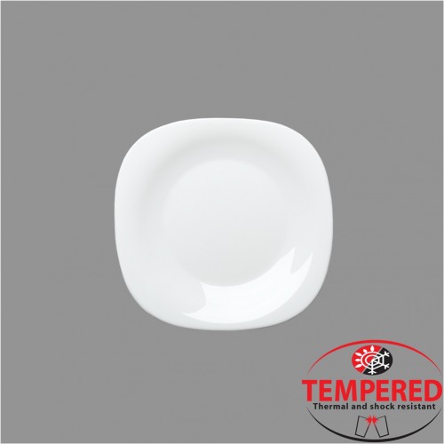 Πιάτο Οπαλίνης Ρηχό 20x20 cm Λευκό Tempered Σειρά Parma Bormioli Rocco ΣΕΤ 6 ΤΕΜΑΧΙΩΝ c372499