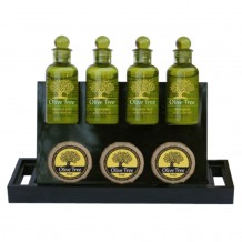 Βάση τοποθέτησης προϊόντων Amenities 22x6x11cm πλαστική ΜΑΥΡΗ ΣΕΤ 10 ΤΕΜΑΧΙΩΝ c372742