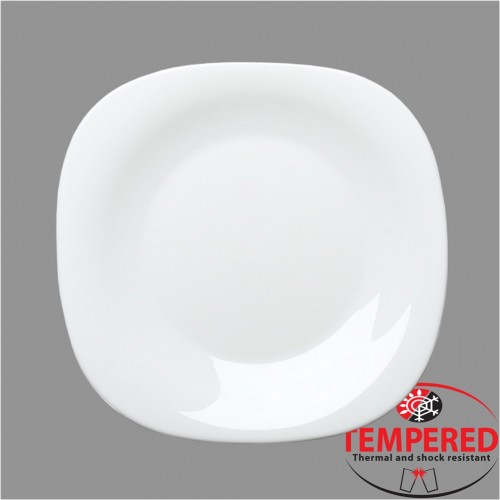 Πιάτο Οπαλίνης Ρηχό 31x31 cm Λευκό Tempered Σειρά Parma Bormioli Rocco ΣΕΤ 6 ΤΕΜΑΧΙΩΝ c372762