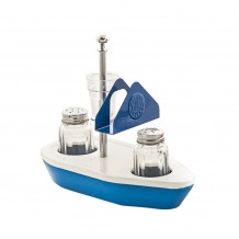 Σετ αλατοπίπερα οδοντογλυφίδες χαρτοπετσέτες Βαμμένο Μπλε Άσπρο c372840