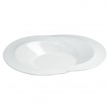 Στρογγυλή Πιατέλα TORSE 58x42x10cm Σειρά MAGNUM λευκή c372935