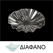 Πιατέλα Βαθιά τσαλακωτή από χυτό γυαλί 6mm φ37cm διαφανές ΣΕΤ 2 ΤΕΜΑΧΙΩΝ c373471