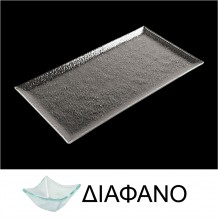 Δίσκος ορθογώνιος από χυτό γυαλί 6mm 32x53cm διαφανές ΣΕΤ 4 ΤΕΜΑΧΙΩΝ c373485