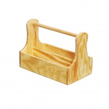 Ξύλινη θήκη βαλιτσάκι 25x15x18cm για αλατοπίπερα λαδόξυδα μύλους ανοιχτό καφέ c373590 Ξύλινη θήκη βαλιτσάκι 25x15x18cm για αλατοπίπερα λαδόξυδα μύλους ανοιχτό καφέ c373590