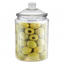 Δοχείο γυάλινο 3 8 λίτρα με αεροστεγές καπάκι φ16x25cm c373871