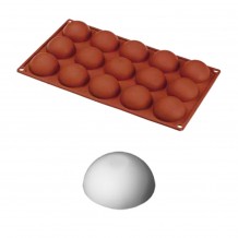 Φόρμα σιλικόνης 17 5x30cm 15 semisfere φ50x25Υmm 20ml HappyFlex c373882 Φόρμα σιλικόνης 17 5x30cm 15 semisfere φ50x25Υmm 20ml HappyFlex c373882