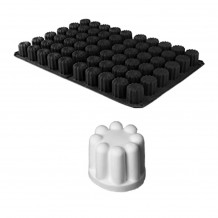 Φόρμα σιλικόνης 60x40cm 60 canelle φ85x50mm 70ml HappyFlex c373899 Φόρμα σιλικόνης 60x40cm 60 canelle φ85x50mm 70ml HappyFlex c373899