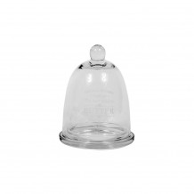 Γυάλινο δοχείο με καπάκι Φ12 3x16cm c373951