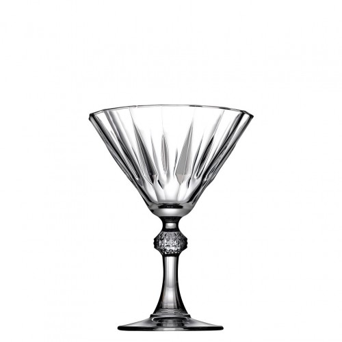 Γυάλινο Ποτήρι Σκαλιστό Martini 23 8cl φ11 7x15cm DIAMOND PASABAHCE ΣΕΤ 12 ΤΕΜΑΧΙΩΝ c374023
