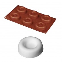 Φόρμα σιλικόνης 17 5x30cm 6 savarin φ72x23Υmm 62ml HappyFlex c374075 Φόρμα σιλικόνης 17 5x30cm 6 savarin φ72x23Υmm 62ml HappyFlex c374075