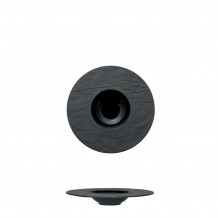 Πιάτο πορσελάνης ζυμαρικών 18cm εσ φ8cm μαύρο PIETRA EFFETO M1934 ΣΕΤ 6 ΤΕΜΑΧΙΩΝ c374187