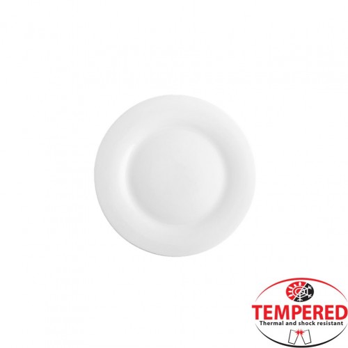 Πιάτο Οπαλίνης Ρηχό 20 cm Λευκό Tempered Σειρά Elba CoK Spain ΣΕΤ 6 ΤΕΜΑΧΙΩΝ c374226