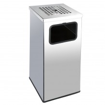 Σταχτοδοχείο Κάδος Δαπέδου Ανοξείδωτος 430 31x31x71 cm Κατάλληλος για Εξωτερικούς Χώρους c374241