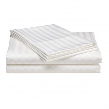 Σεντόνι Λευκό Σατέν ρίγα 3cm Πενιέ 240 x 270 cm 100 βαμβάκι πενιέ μερσεριζέ 200 κλωστές ΣΕΤ 2 ΤΕΜΑΧΙΩΝ c374314