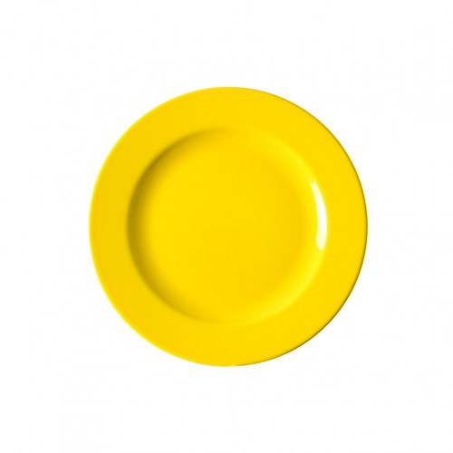 Πιάτο ρηχό κεραμικό 26cm με ενισχυμένη αντοχή στο ξεφλούδισμα κίτρινο c374385