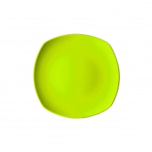 Πιάτο ρηχό κεραμικό 24x24cm με ενισχυμένη αντοχή στο ξεφλούδισμα πράσινο ΣΕΤ 12 ΤΕΜΑΧΙΩΝ c374409