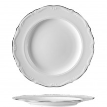 Πιάτο Ρηχό 32cm πορσελάνης σειρά Maria Teresa Silver VAN KOTTLER Europe ΣΕΤ 6 ΤΕΜΑΧΙΩΝ c374544