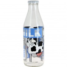 Μπουκάλι γυάλινο για γάλα 1LT με καπάκι LATTE Cerve c374654 Μπουκάλι γυάλινο για γάλα 1LT με καπάκι LATTE Cerve c374654