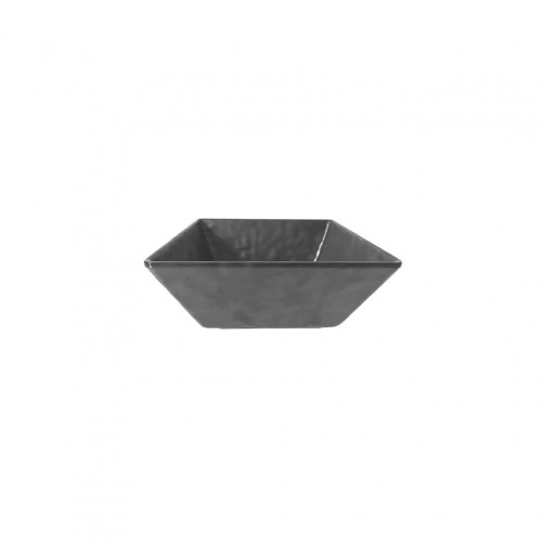 Μπωλ Μελαμίνης Τετράγωνο 20 3cm Σειρά MATTE με σφυρήλατη όψη μαύρο c374932
