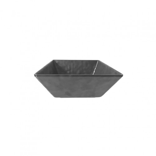 Μπωλ Μελαμίνης Τετράγωνο 24 1cm Σειρά MATTE με σφυρήλατη όψη μαύρο c374933