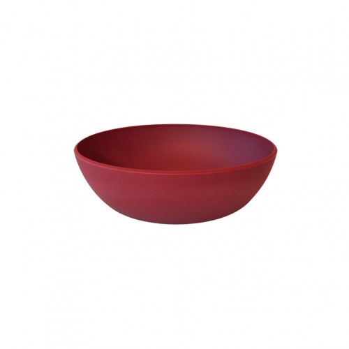 Μπωλ οβάλ FIBERGLASS άθραυστο 3 3LT 25x29xΥ9 5cm εξαιρετικής ποιότητας μπορντώ c375007