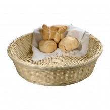 Καλάθι Ψωμιού Rattan Φ40x8cm Leone c375050