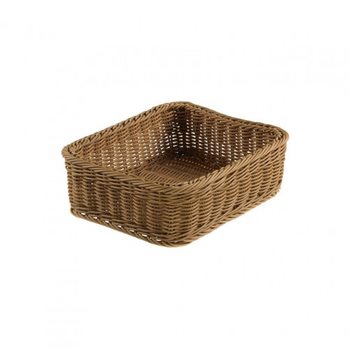 Καλάθι Τροφίμων Vanity G1 2 Rattan χρώμα Καφέ 32 5x26 5x10cm Leone c375057