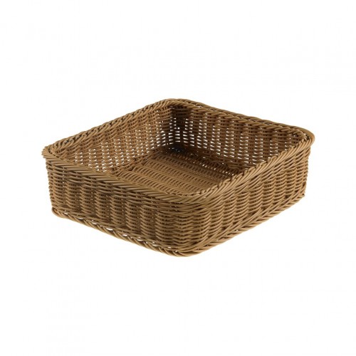 Καλάθι Τροφίμων Vanity G2 3 Rattan χρώμα Καφέ 32 5x32 5x10cm Leone c375059